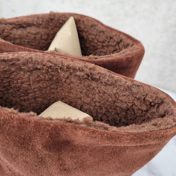 Coach Meyer Mid Winter Boots Brown Logo Signature Suede Women's Size 8.5 - Picture 13 of 15